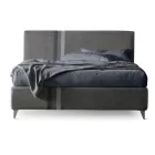 سرير مزدوج ١٦٠×١٩٠ مع خطين عموديين ومتوازيين بلونين - باولو Viadurini