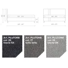 سرير مزدوج ١٦٠×١٩٠ مع خطين عموديين ومتوازيين بلونين - باولو Viadurini