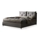 سرير مزدوج ١٦٠×١٩٠ مع أزرار مزخرفة في الوسائد - رايز Viadurini