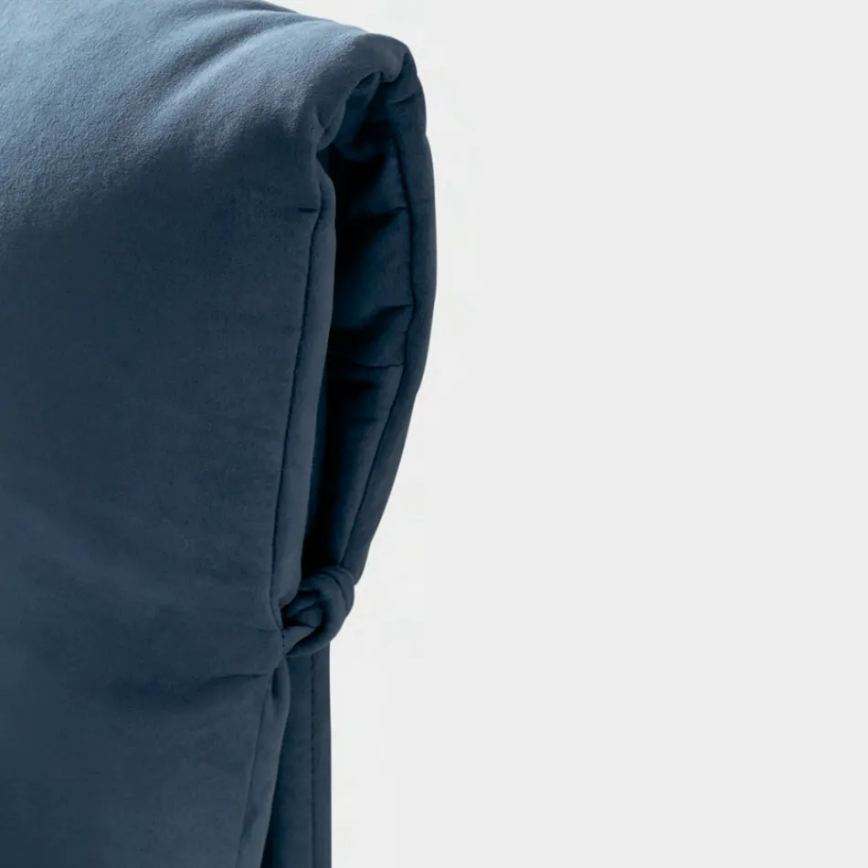 سرير مزدوج 160×190 مع وسائد تغطي لوح الرأس بالكامل - Charme Viadurini