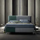 سرير مزدوج ١٦٠×١٩٠ سم بلمسة نهائية غير متماثلة بلونين - ياسمين Viadurini