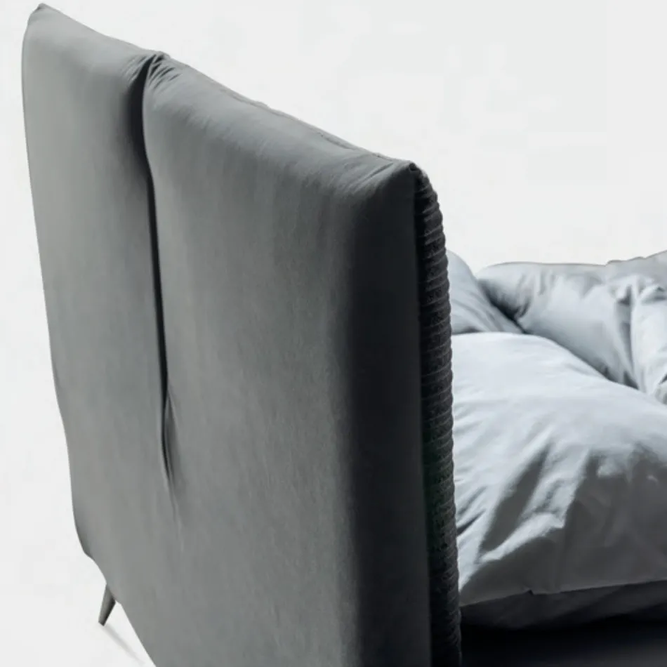 سرير مزدوج ١٦٠×١٩٠ مع حشوة على شكل وسادة - بريز Viadurini