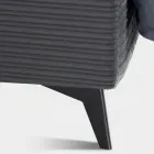 سرير مزدوج ١٦٠×١٩٠ مع حشوة على شكل وسادة - بريز Viadurini