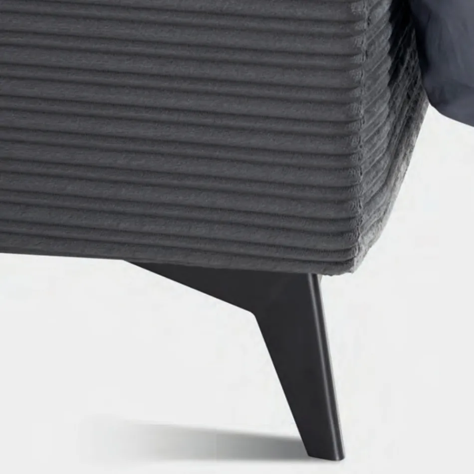 سرير مزدوج ١٦٠×١٩٠ مع حشوة على شكل وسادة - بريز Viadurini