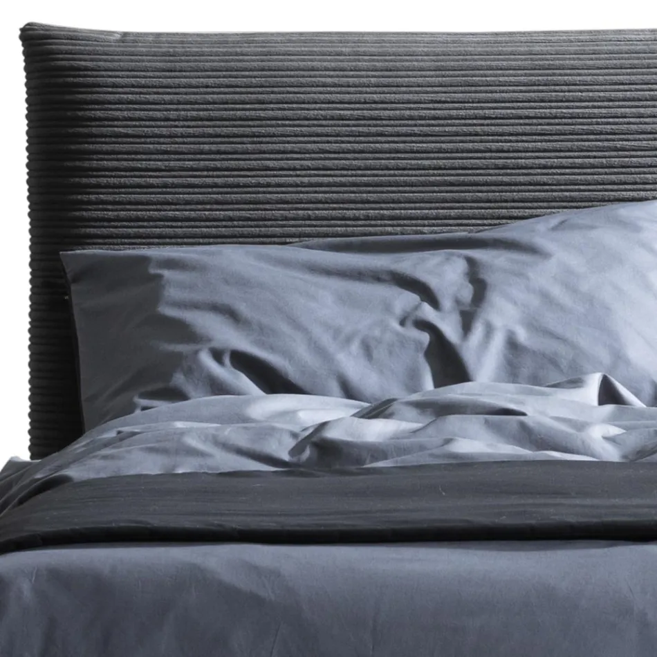 سرير مزدوج ١٦٠×١٩٠ مع حشوة على شكل وسادة - بريز Viadurini