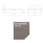 سرير مزدوج ١٦٠×١٩٠ مع خياطة هندسية - سيوتولينو Viadurini