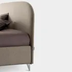 سرير مزدوج ١٦٠×١٩٠ مع لوح رأسي منحني، صنع في إيطاليا - أورينتي Viadurini