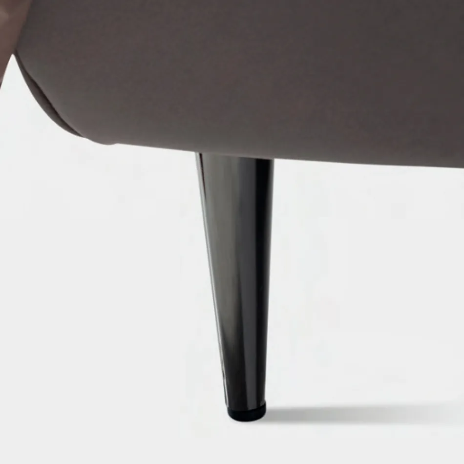 سرير مزدوج ١٦٠×١٩٠ مع لوح رأس مرتفع ومبطن، صنع في إيطاليا - سالي Viadurini