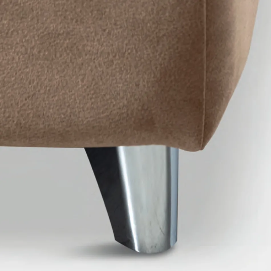 سرير مزدوج ١٦٠×١٩٠ مع لوح رأس منحني وسمك كبير - ماجي Viadurini