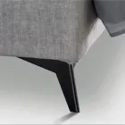 سرير مزدوج ١٦٠×١٩٠ مع خياطة منحنيات متقاطعة - دوار الشمس Viadurini