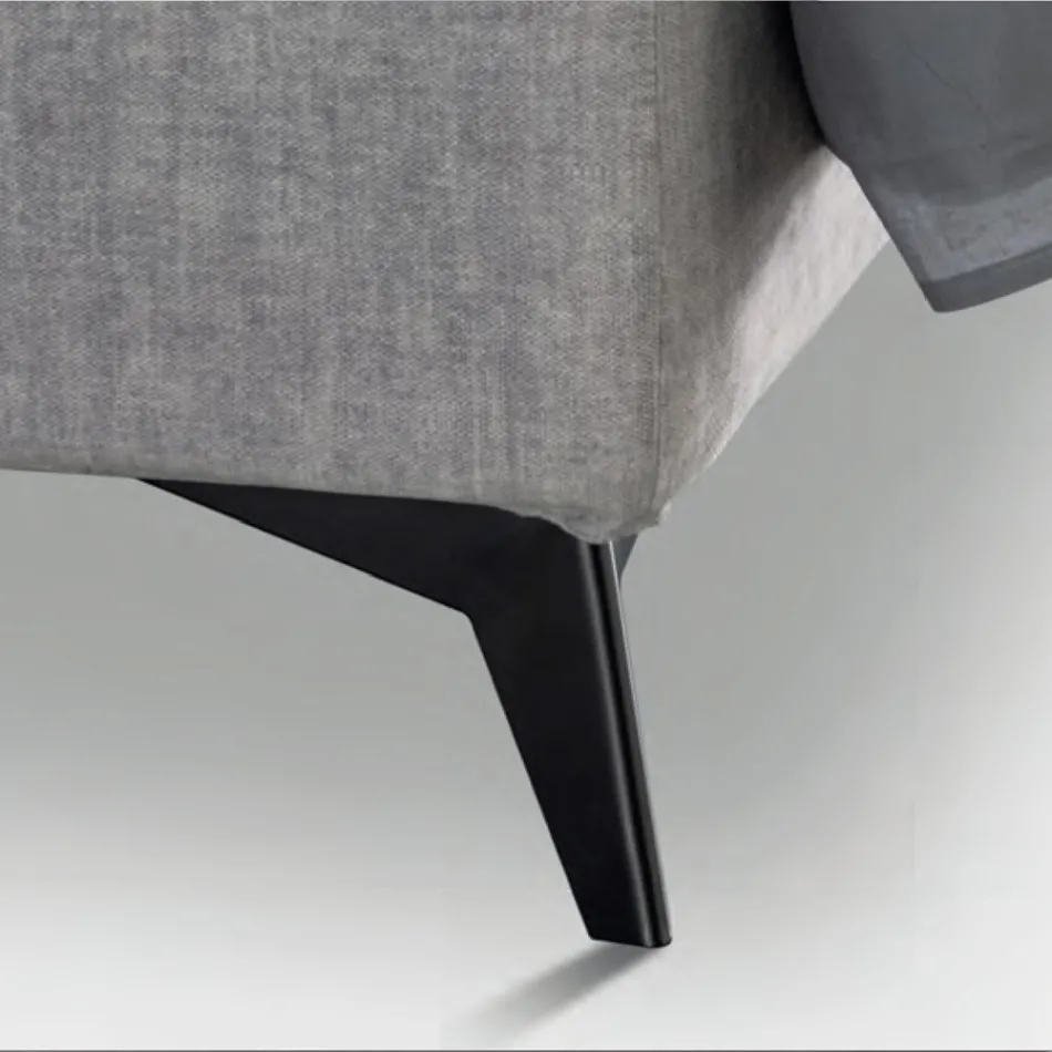 سرير مزدوج ١٦٠×١٩٠ مع خياطة منحنيات متقاطعة - دوار الشمس Viadurini