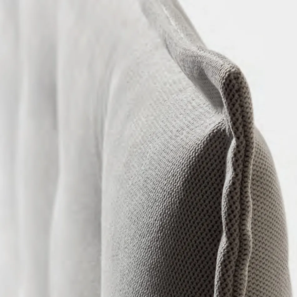 سرير مزدوج من القماش مقاس 160×190 سم مع لوح أمامي وأزرار، صنع في إيطاليا - دريمز Viadurini