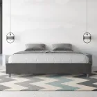 سرير مزدوج 180×200 سم مغطى بألياف دقيقة، صنع في إيطاليا - رياضي Viadurini