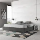 سرير مزدوج 180×200 سم مغطى بألياف دقيقة، صنع في إيطاليا - رياضي Viadurini