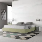 سرير مزدوج 180×200 سم مغطى بألياف دقيقة، صنع في إيطاليا - رياضي Viadurini