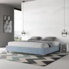 سرير مزدوج 200×200 سم مغطى بقماش مايكروفايبر، صنع في إيطاليا - رياضي Viadurini