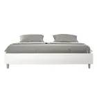 سرير مزدوج 200×200 سم مُنجّد بجلد صناعي، صنع في إيطاليا - رياضي Viadurini