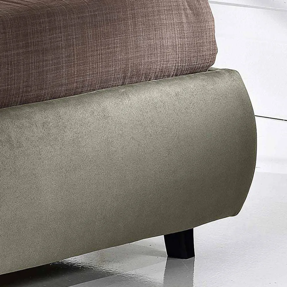 سرير مزدوج مع صندوق رفع 160x190 / 200 سم نينا Viadurini