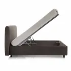 سرير مزدوج مع صندوق رفع 160x190 / 200 سم نينا Viadurini