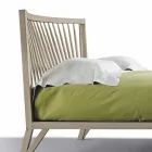 Design double bed 160x200cm with solid Alain walnut base Viadurini