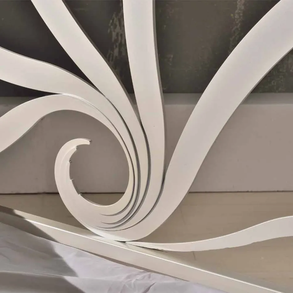 design double bed made of iron with crystal decorations Eden Viadurini