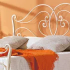 double bed of solid iron Allie design, made in Italy Viadurini