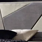 سرير مزدوج مبطن مع حاوية رفع 160 × 190 / 200 سم ميا Viadurini