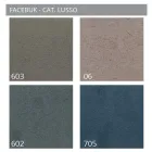 سرير مزدوج مُنجّد مع وحدة تخزين من القماش - بيل Viadurini