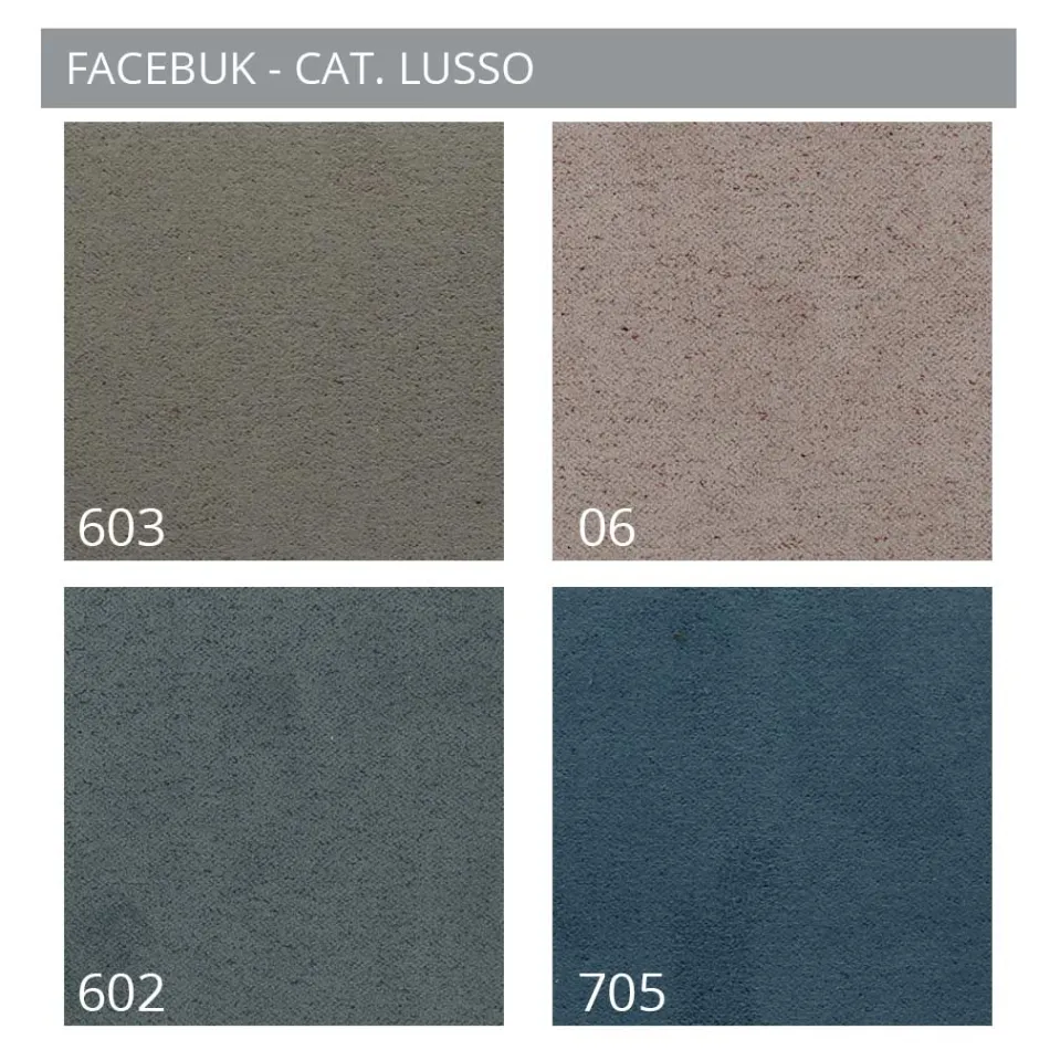 سرير مزدوج مُنجّد مع وحدة تخزين من القماش - بيل Viadurini