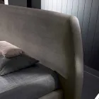 سرير مزدوج مبطن مع حاوية حديثة 160 × 190 / 200 ريبي Viadurini