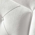 سرير مزدوج مبطن بالجلد الصناعي مع صندوق 160 × 190 / 200 سم Agly Viadurini