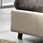 سرير مزدوج من الجلد الصناعي مع صندوق رفع 160 × 190 / 200 سم ميا Viadurini