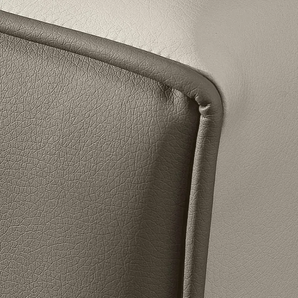 سرير مزدوج من الجلد الصناعي مع صندوق تخزين 160 × 190 / 200 سم جين Viadurini