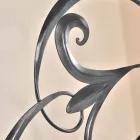 iron double bed with headboard in Allison forged blade Viadurini