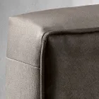 سرير مزدوج حديث مع صندوق تخزين 160 × 190 / 200 سم جين Viadurini