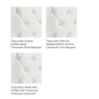 سرير مزدوج حديث مع صندوق ولوح رأس مبطن - لندن Viadurini