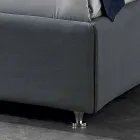 سرير مزدوج مبطن حديث مع صندوق رفع 160 × 190 / 200 سم ميا Viadurini