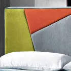 سرير مزدوج مبطن حديث مع صندوق رفع 160 × 190 / 200 سم ميا Viadurini