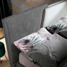 سرير مزدوج حديث مبطن بتصميم مبطن أو ناعم - أفتامو Viadurini
