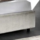 سرير مزدوج حديث مبطن بتصميم مبطن أو ناعم - أفتامو Viadurini