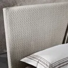 سرير مزدوج حديث مبطن بتصميم مبطن أو ناعم - أفتامو Viadurini