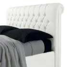 سرير مزدوج حديث من الجلد الصناعي مع مساحة تخزين - أوزانو Viadurini