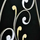 neoclassical double bed in full hand-forged iron Jessica Viadurini