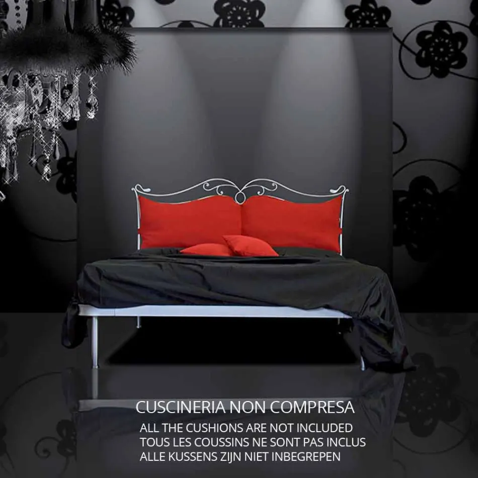 سرير فردي من الحديد المطاوع فيبو Viadurini