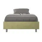 سرير بحجم كوين 120×200 سم مغطى بألياف دقيقة، صنع في إيطاليا - رياضي Viadurini