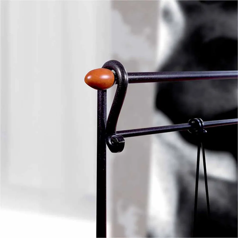 سرير ونصف مربع من الحديد المطاوع برسيوس Viadurini