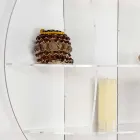 محفظة كتب بتصميم عصري باللون الأبيض من جيو، صنع في إيطاليا Viadurini