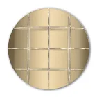 مكتبة حائط دائرية من زجاج شبكي ذهبي أو فضي، صنع في إيطاليا - ليزي Viadurini