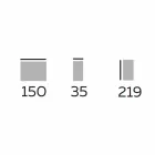رف كتب بتصميم أرضي من الخشب مع أسطح من الفخار الإيطالي - أسباييد Viadurini