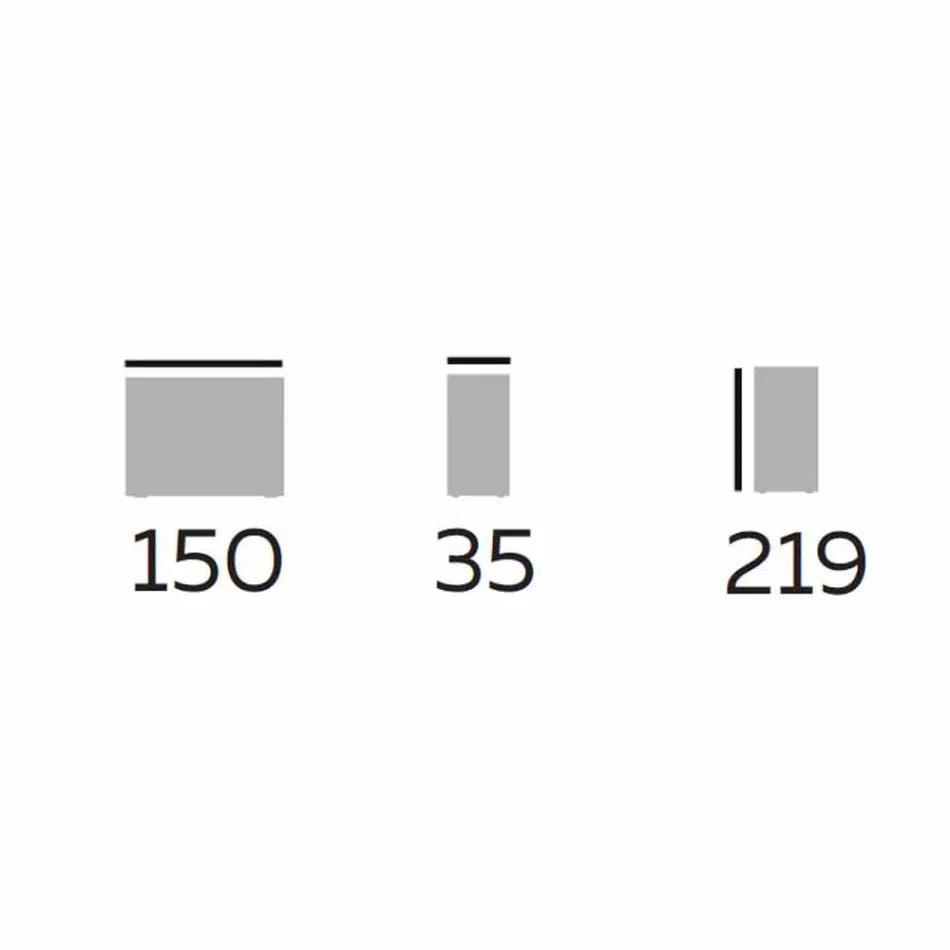رف كتب بتصميم أرضي من الخشب مع أسطح من الفخار الإيطالي - أسباييد Viadurini